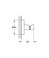 Grohe Essentials Handdoekhaak Ø 5,4x4,5 cm